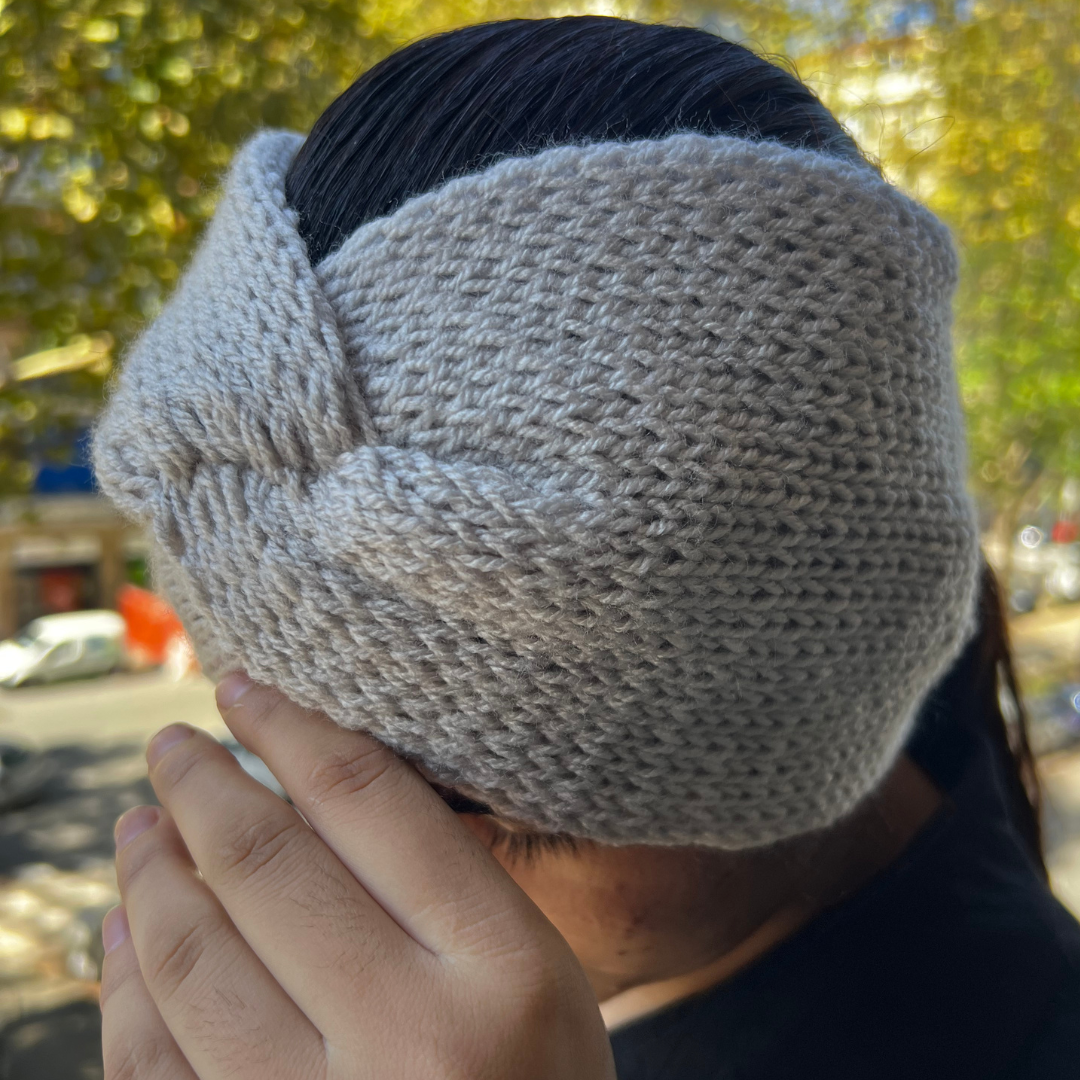 Fascia per Capelli a Maglia Twistata