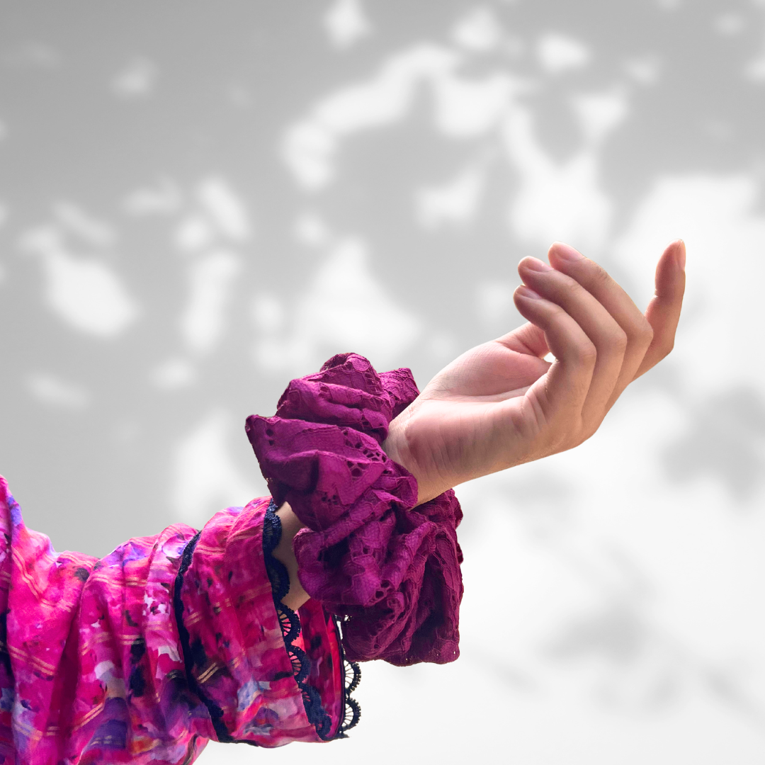 Scrunchies in Pizzo – 4 Colori Vivaci