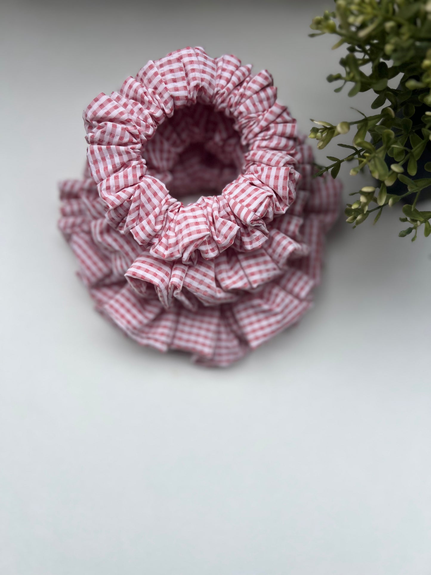 Scrunchie a Righe Gingham