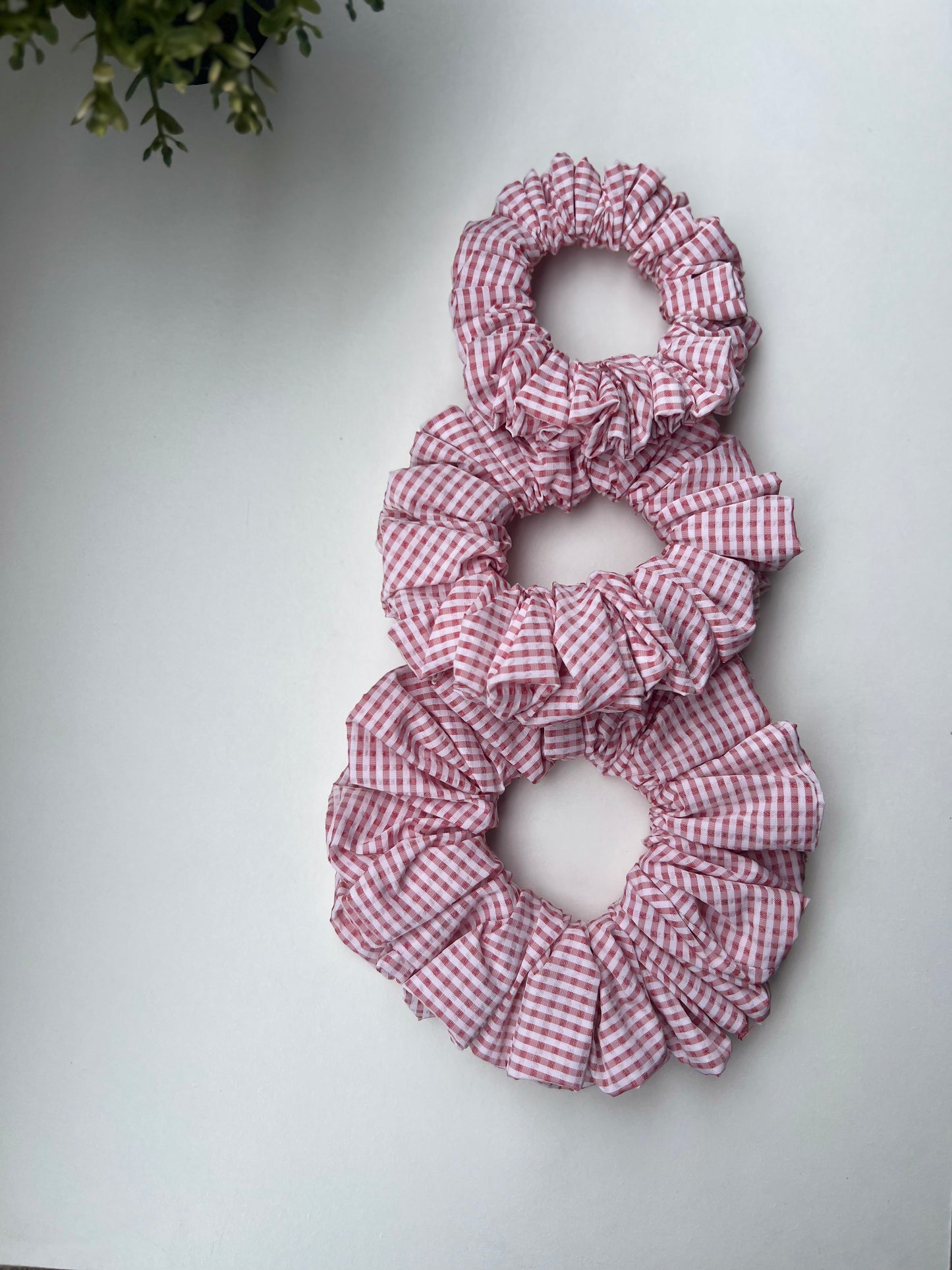 Scrunchie a Righe Gingham
