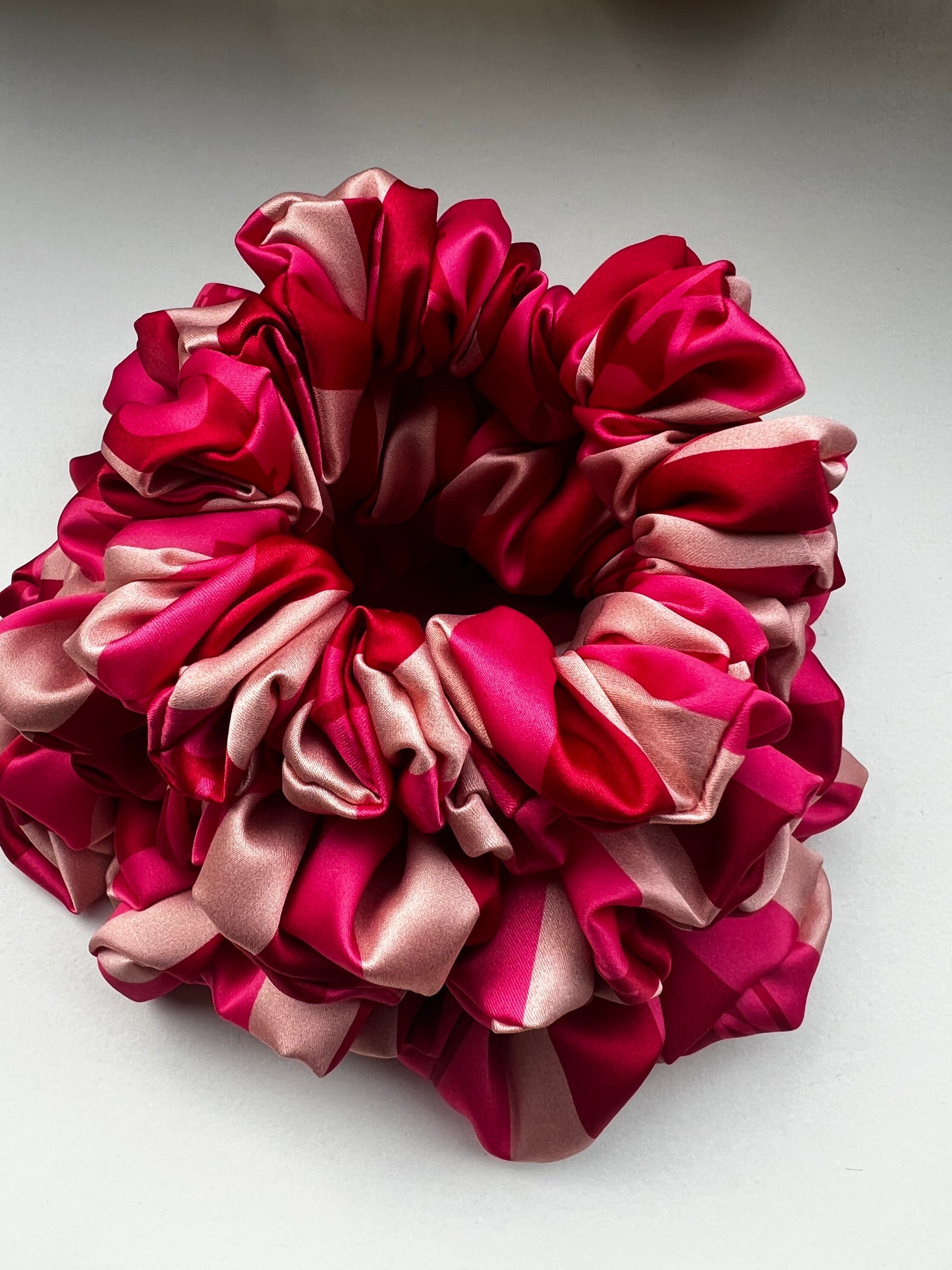 Blush & Berry Scrunchies in Raso di Lusso