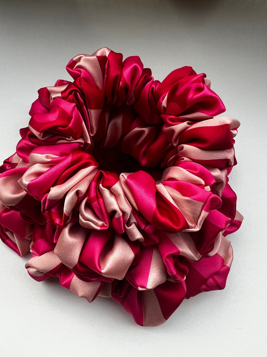 Blush & Berry Scrunchies in Raso di Lusso