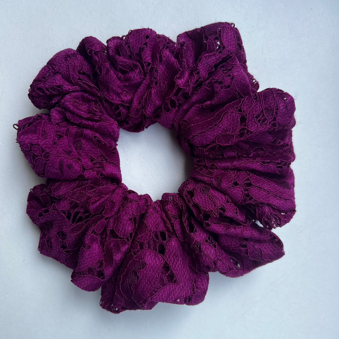 Scrunchies in Pizzo – 4 Colori Vivaci