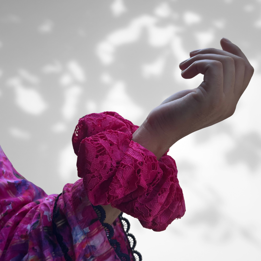 Scrunchies in Pizzo – 4 Colori Vivaci