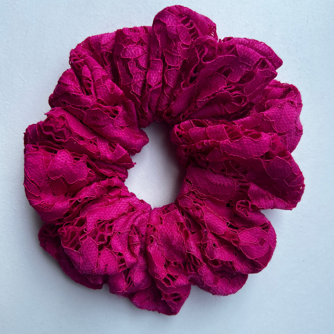 Scrunchies in Pizzo – 4 Colori Vivaci